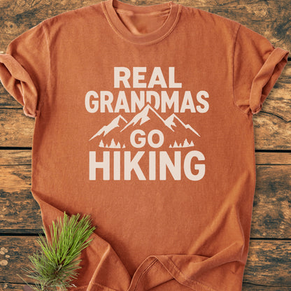 Real Grandmas Go Hiking - Vintage Wash Tee