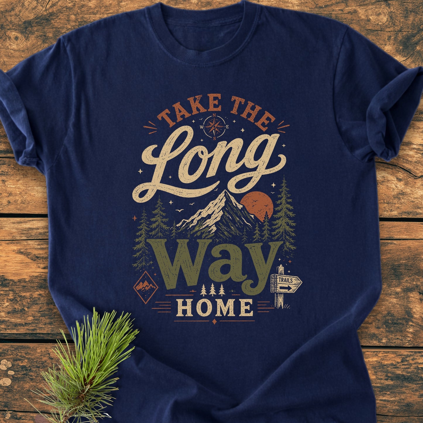 Take The Long Way Home - Vintage Wash Tee