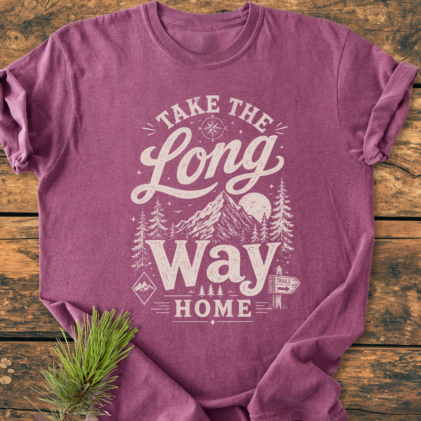 Take The Long Way Home - Vintage Wash Tee