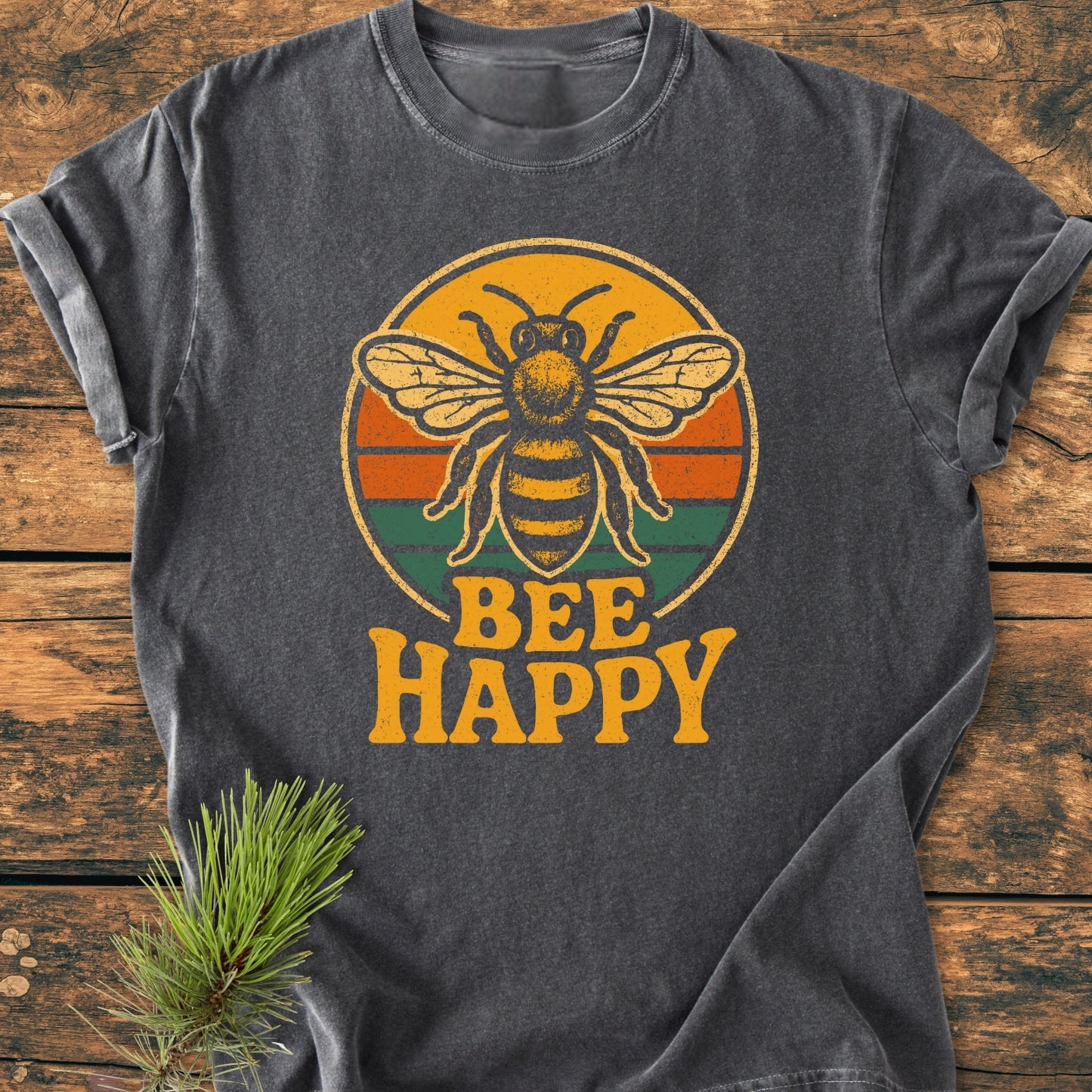 Bee Happy - Vintage Wash Tee