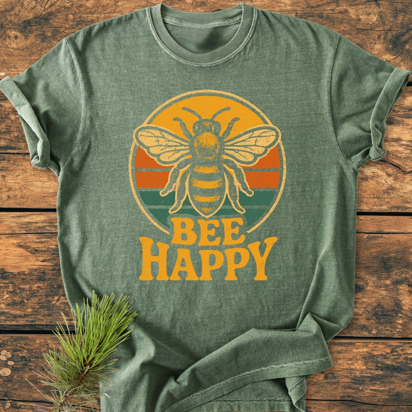 Bee Happy - Vintage Wash Tee