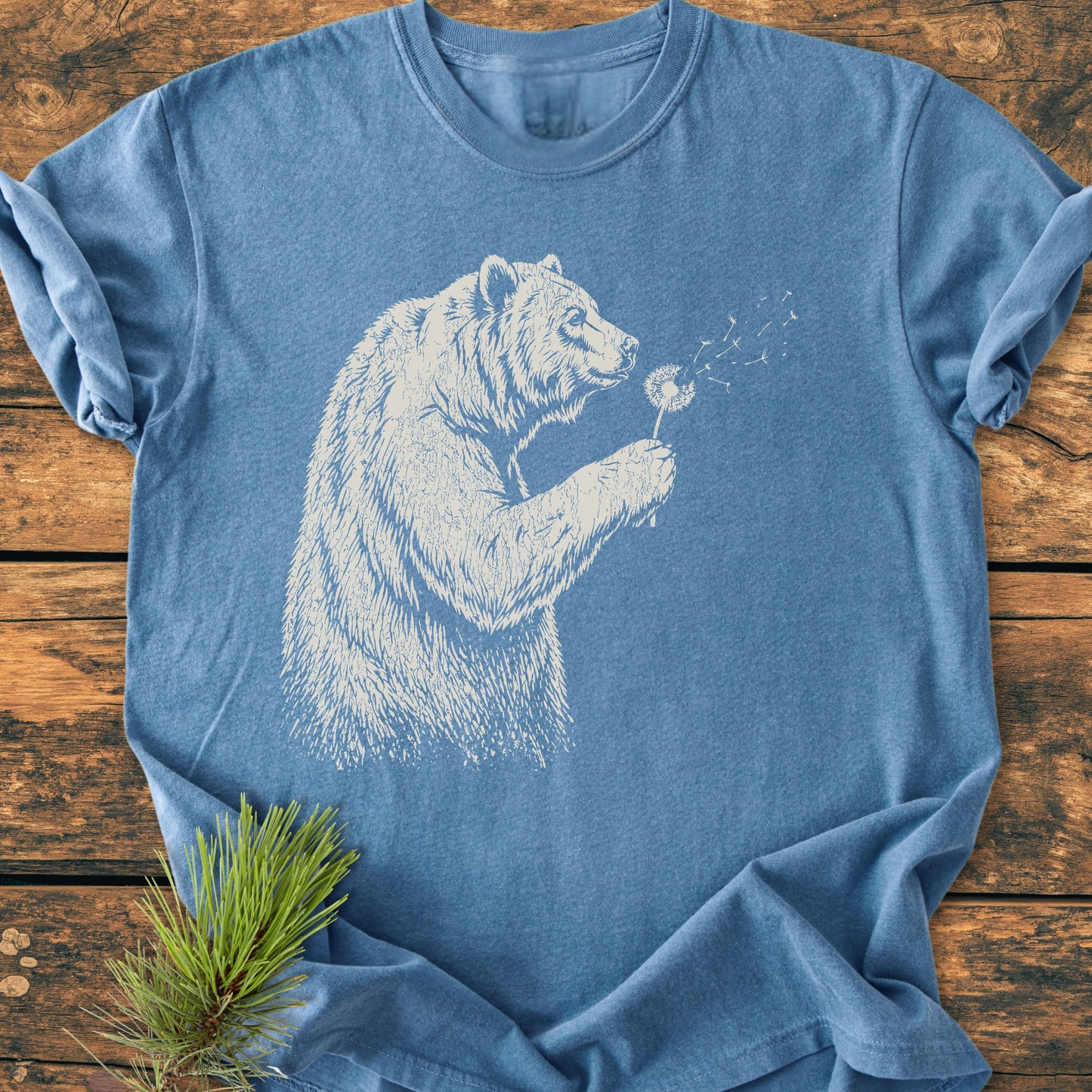 Make A Wish Grizzly - Vintage Wash Tee