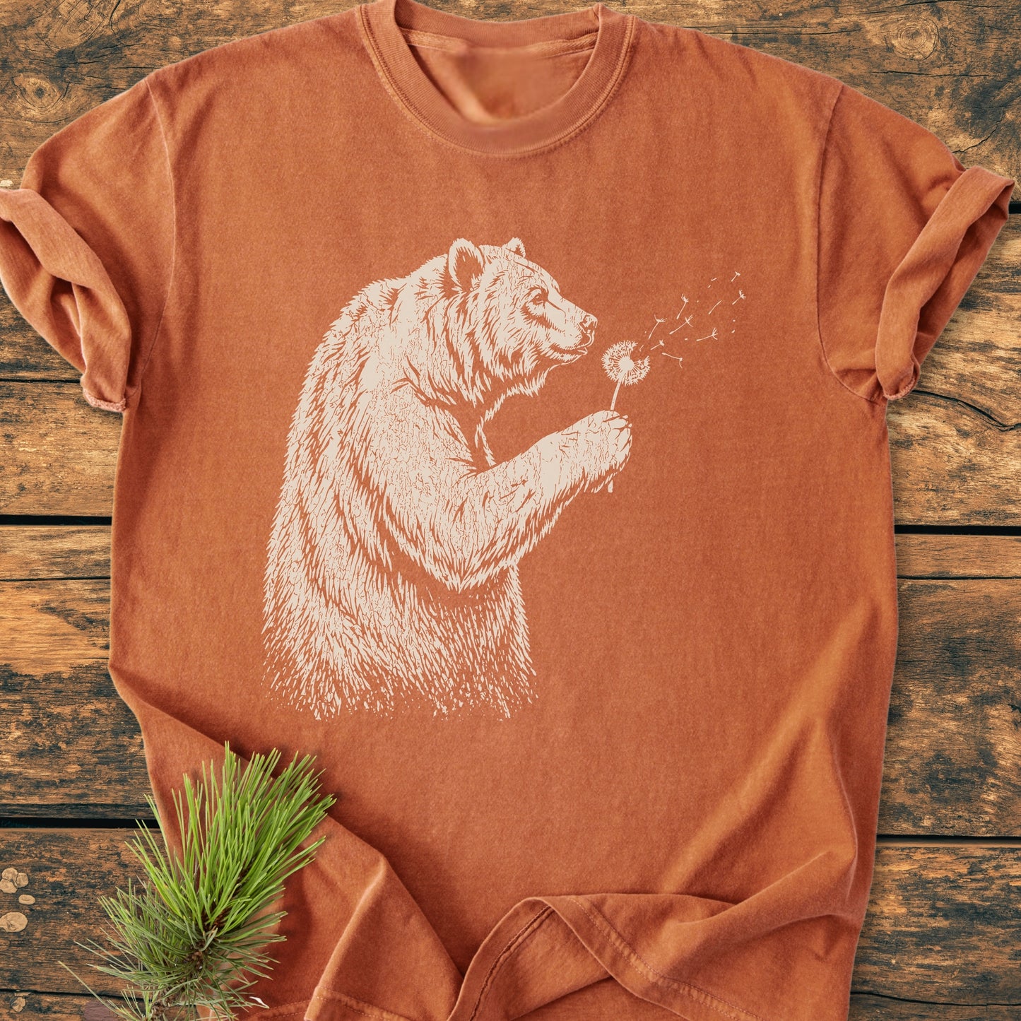 Make A Wish Grizzly - Vintage Wash Tee