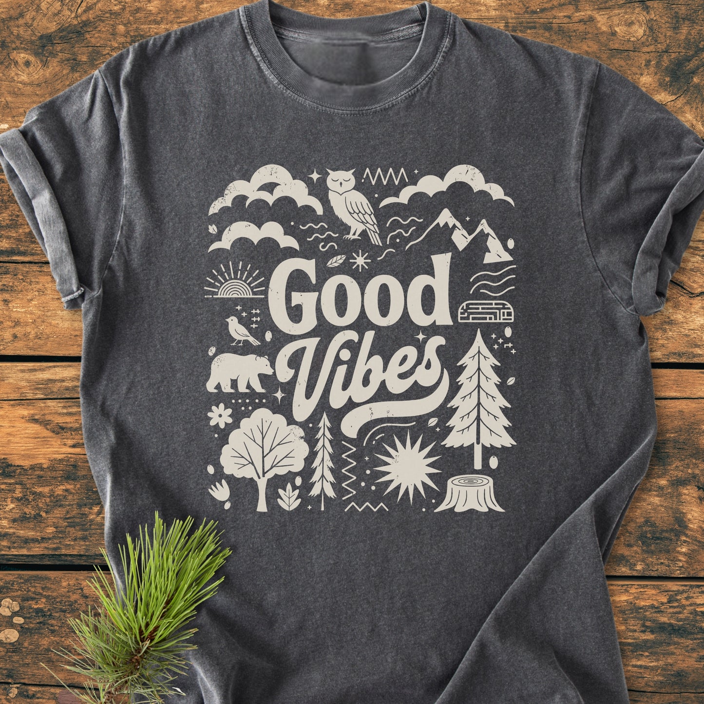 Good Vibes - Vintage Wash Tee