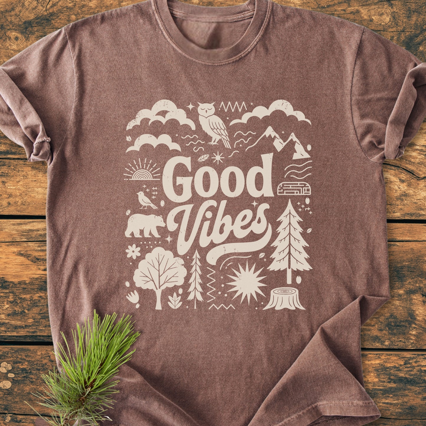 Good Vibes - Vintage Wash Tee