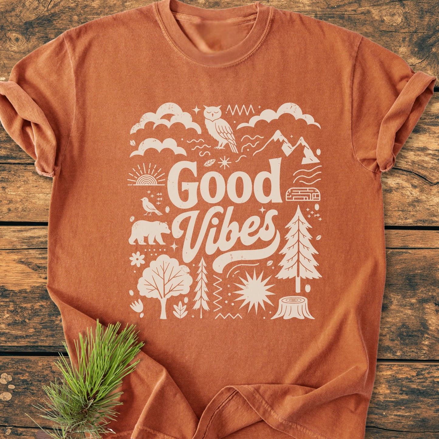 Good Vibes - Vintage Wash Tee