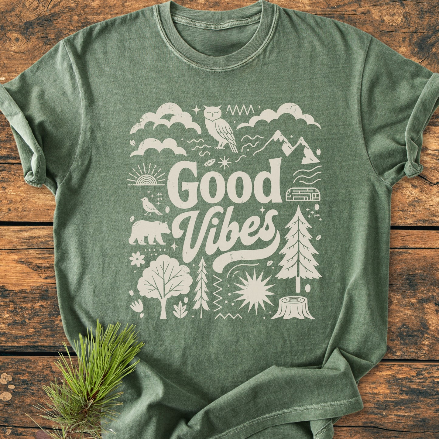Good Vibes - Vintage Wash Tee