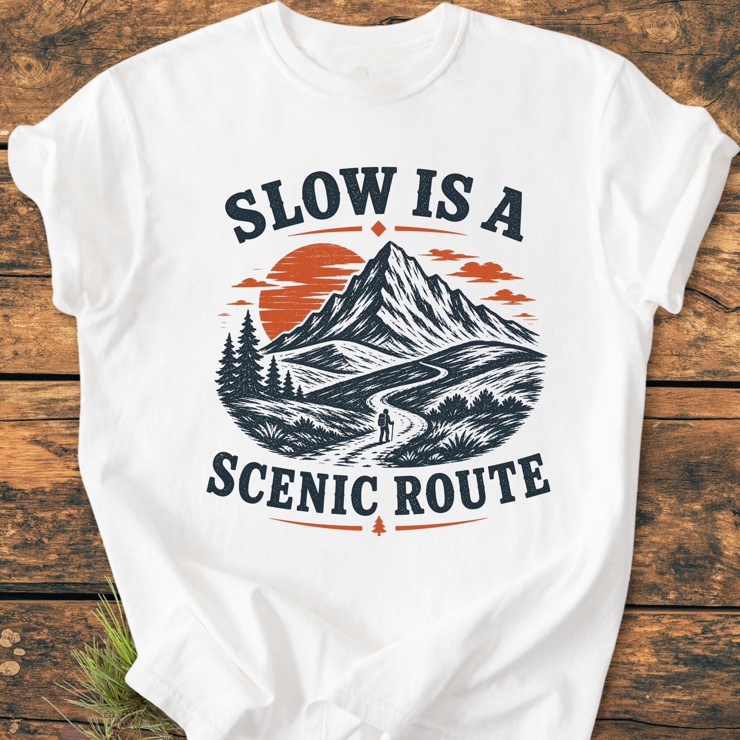 Slow Is A Scenic Route - Vintage Wash Tee