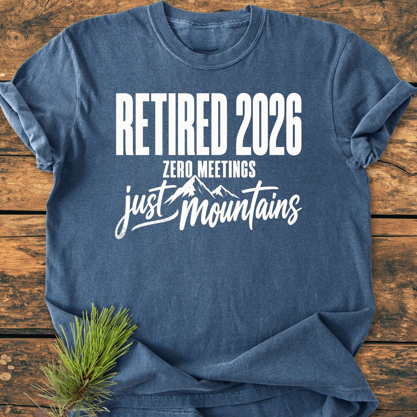 Retired 2026 - Just Mountains - Vintage Wash Tee