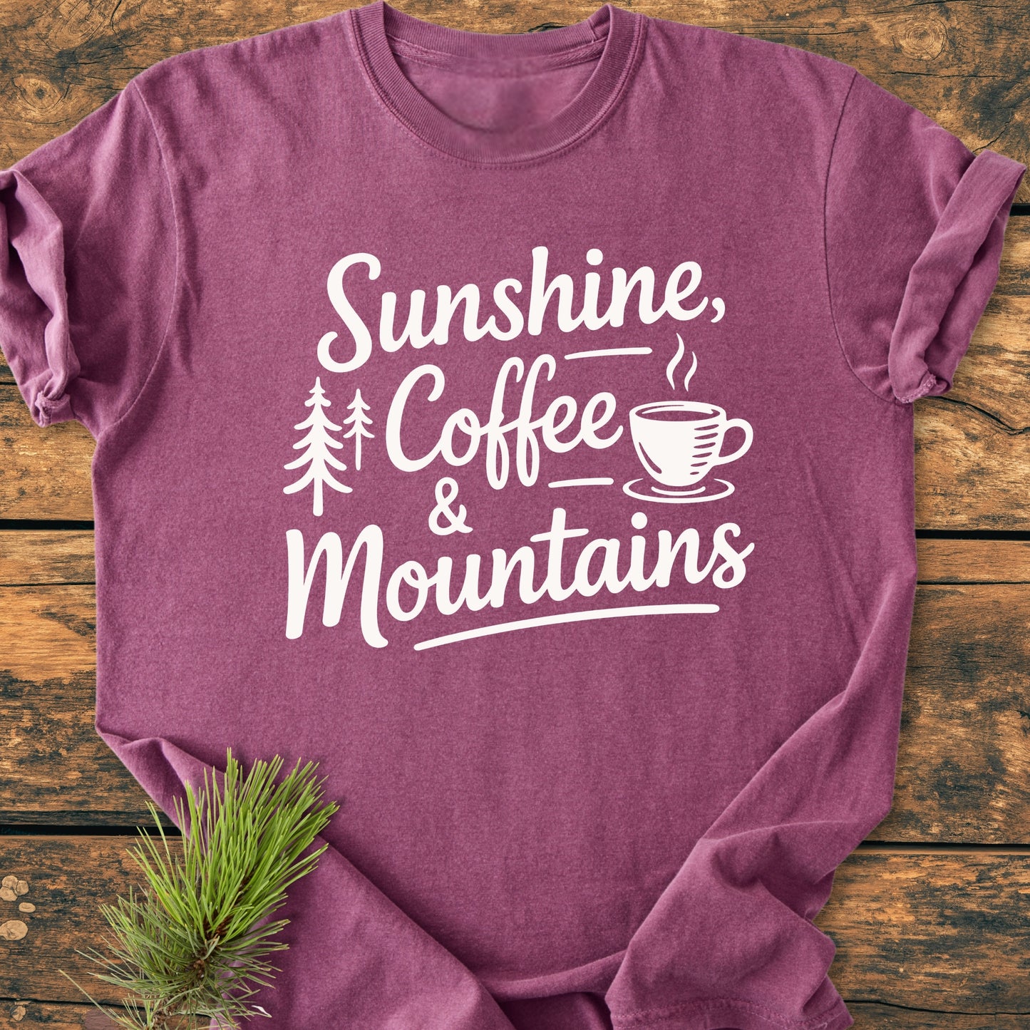 Sunshine Coffee Mountains - Vintage Wash Tee