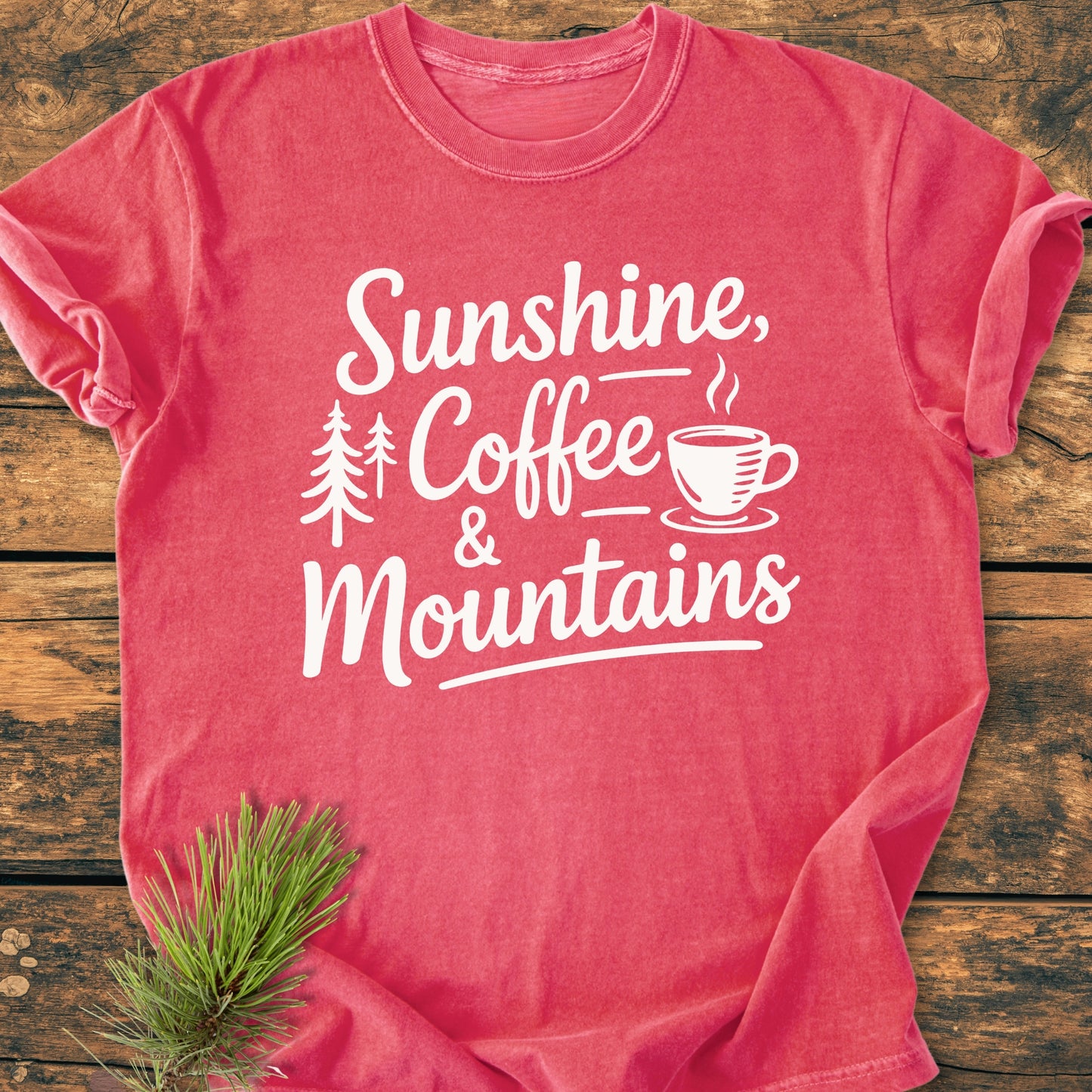 Sunshine Coffee Mountains - Vintage Wash Tee
