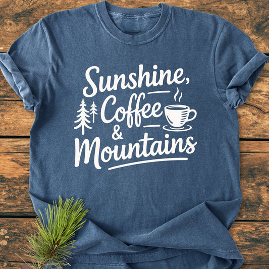 Sunshine Coffee Mountains - Vintage Wash Tee