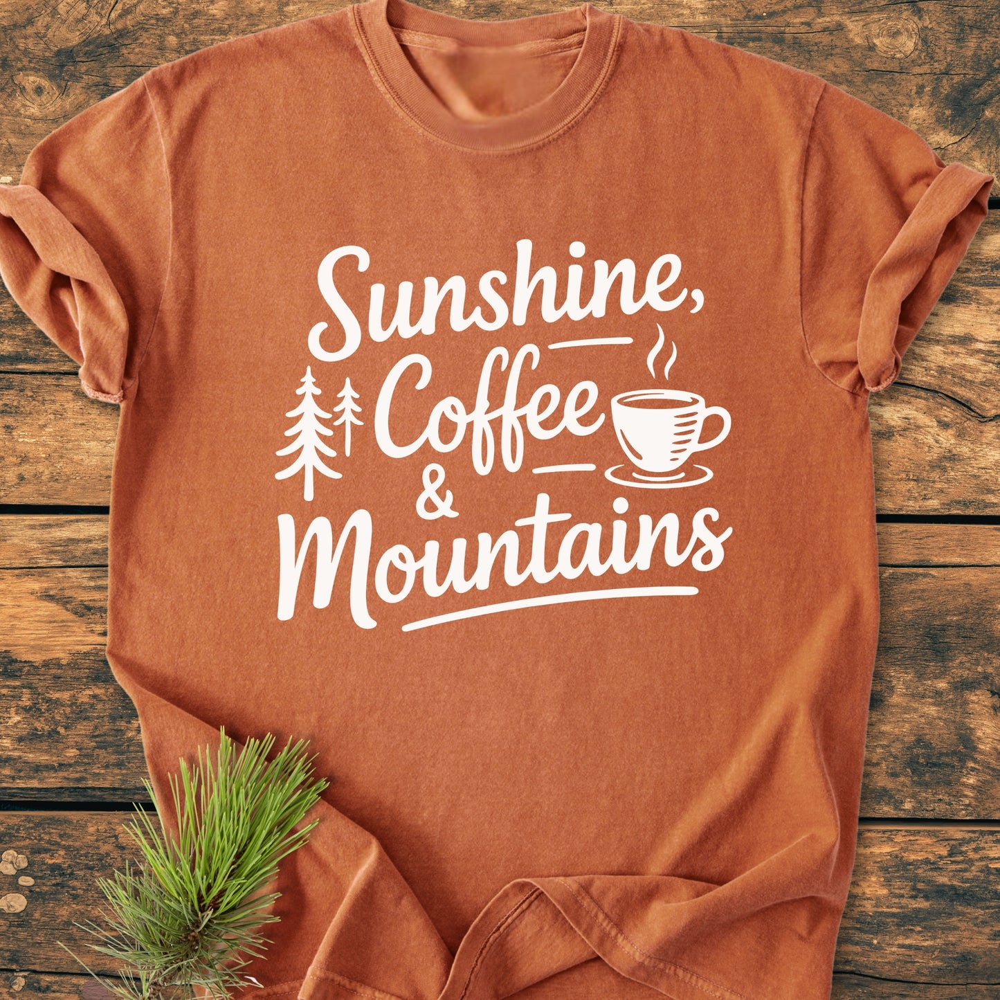 Sunshine Coffee Mountains - Vintage Wash Tee