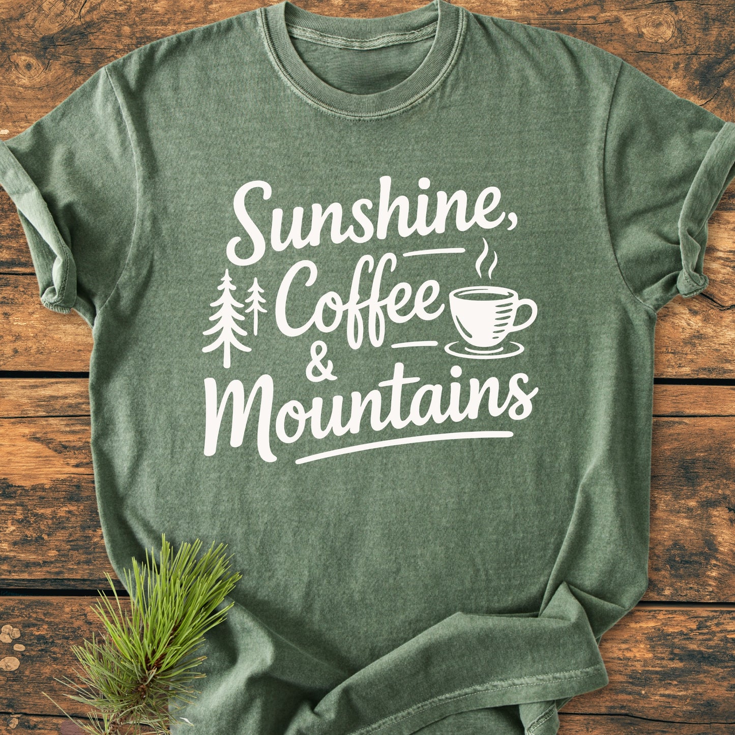 Sunshine Coffee Mountains - Vintage Wash Tee