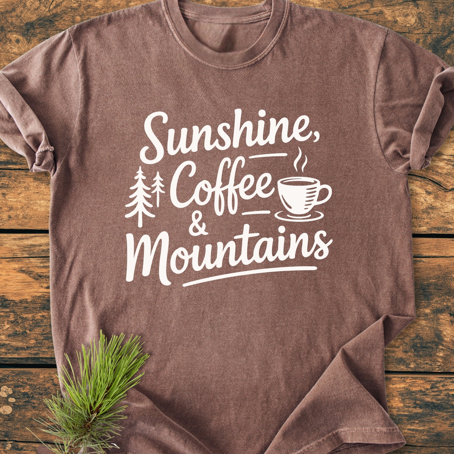 Sunshine Coffee Mountains - Vintage Wash Tee