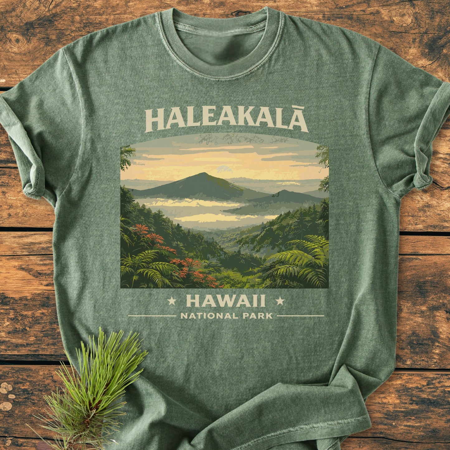 Haleakala Hawaii National Park - Vintage Wash Tee