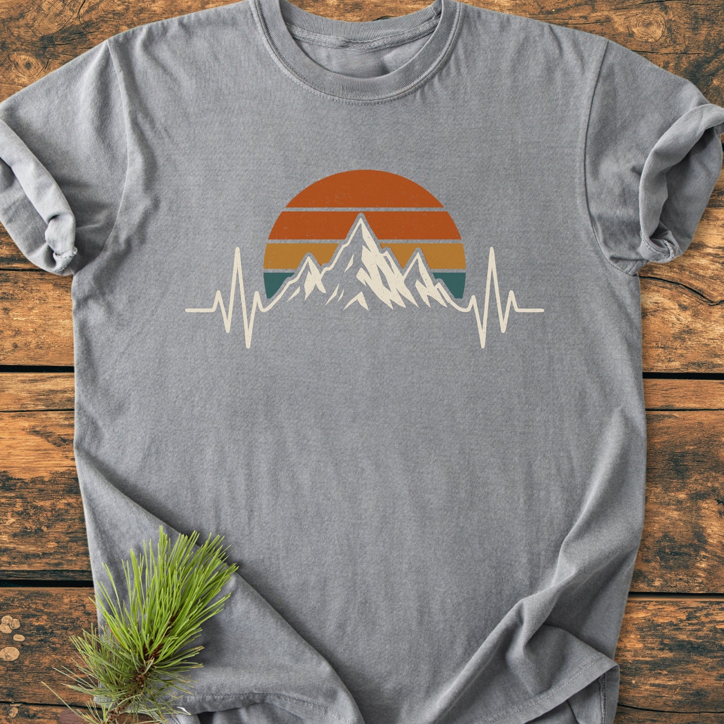 Mountain Heartbeat - Vintage Wash Tee