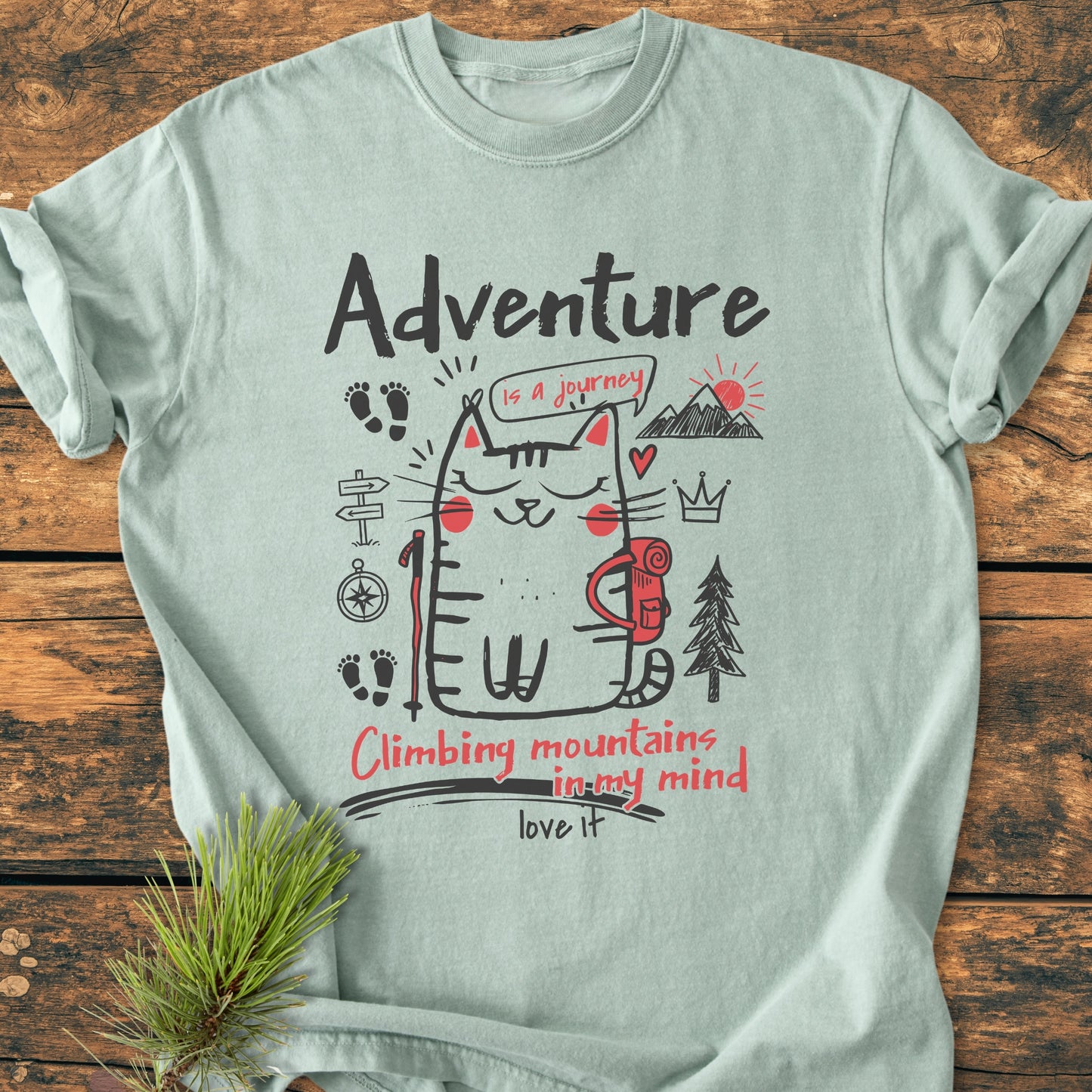 Adventure Cat - Vintage Wash Tee