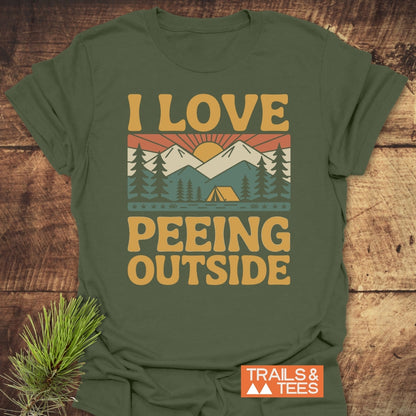 I Love Peeing Outside - Softstyle T-Shirt