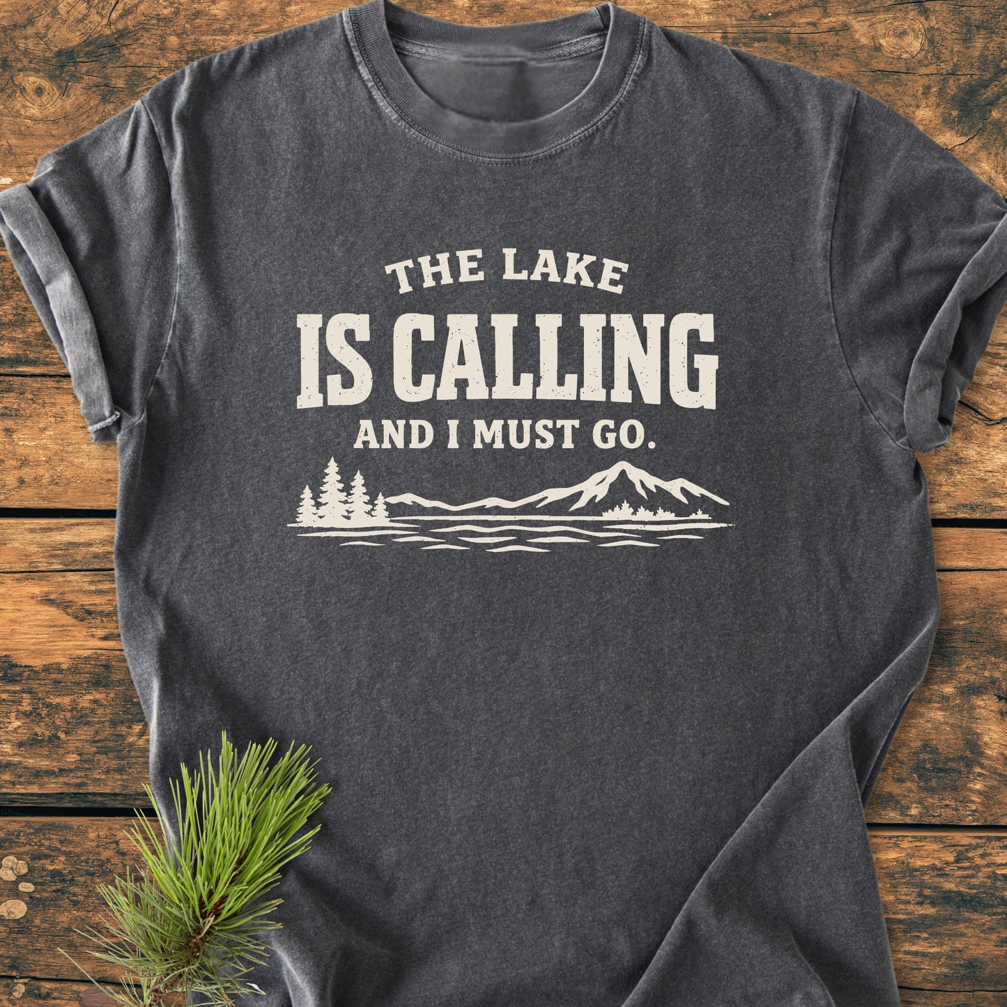 The Lake Is Calling - Vintage Wash Tee