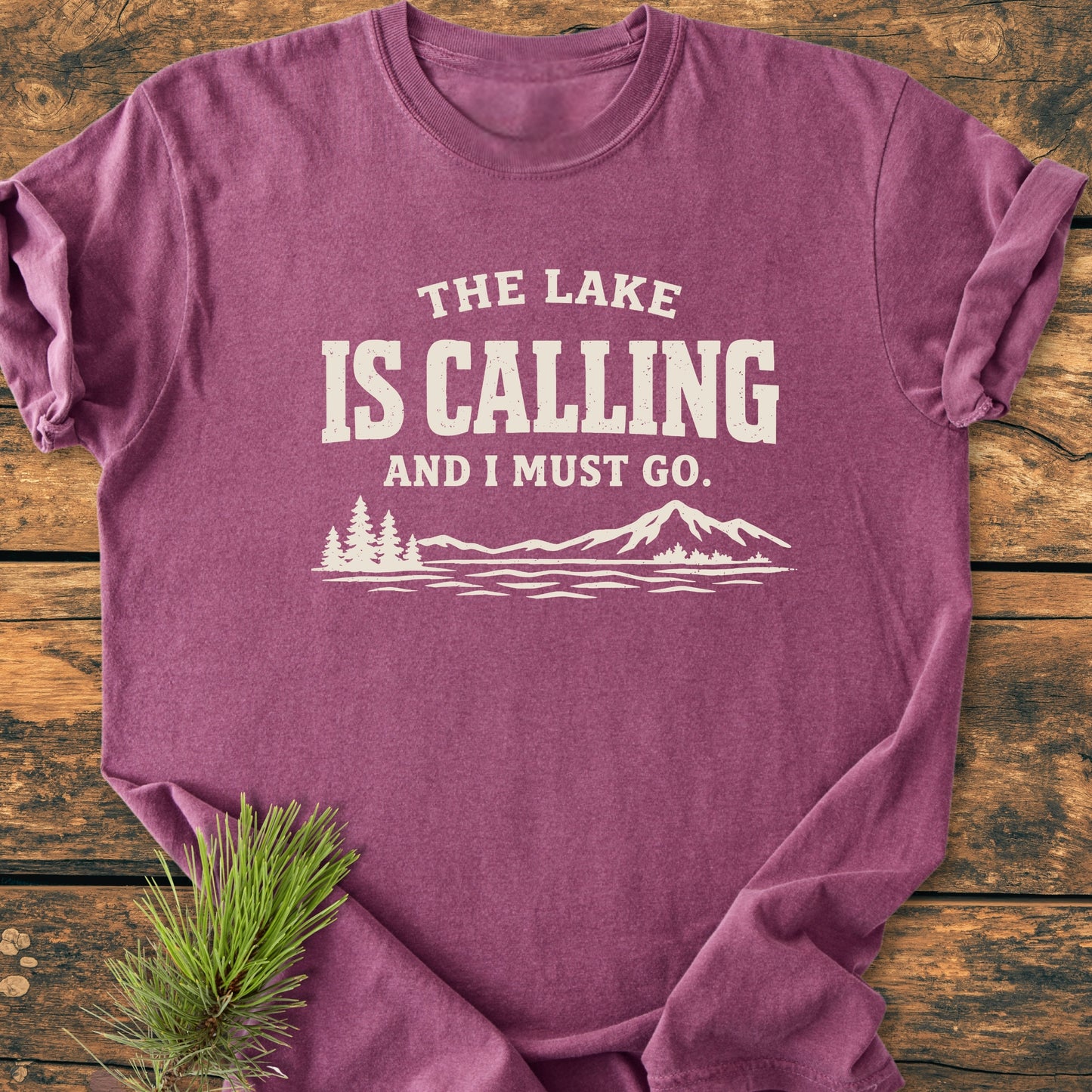 The Lake Is Calling - Vintage Wash Tee