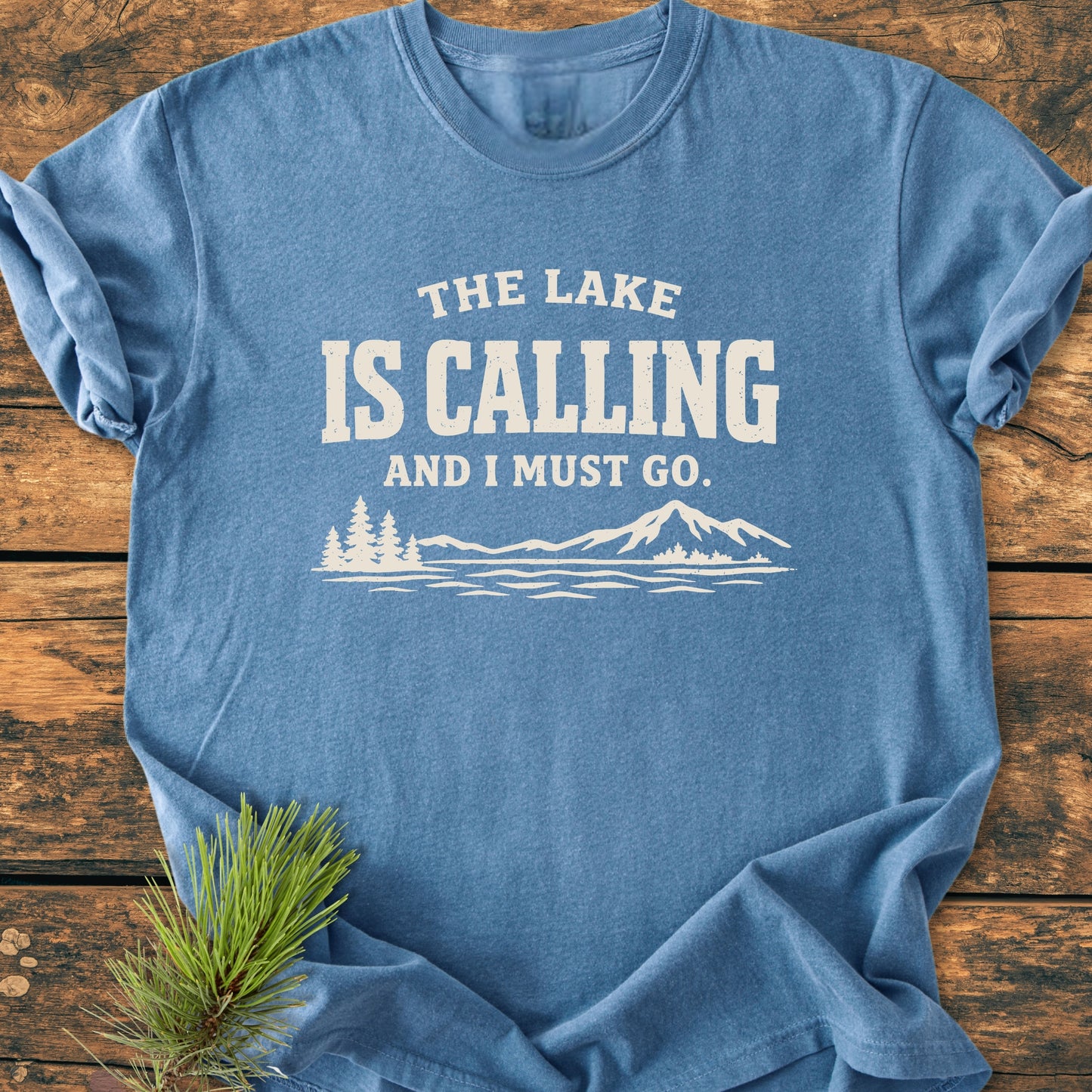 The Lake Is Calling - Vintage Wash Tee