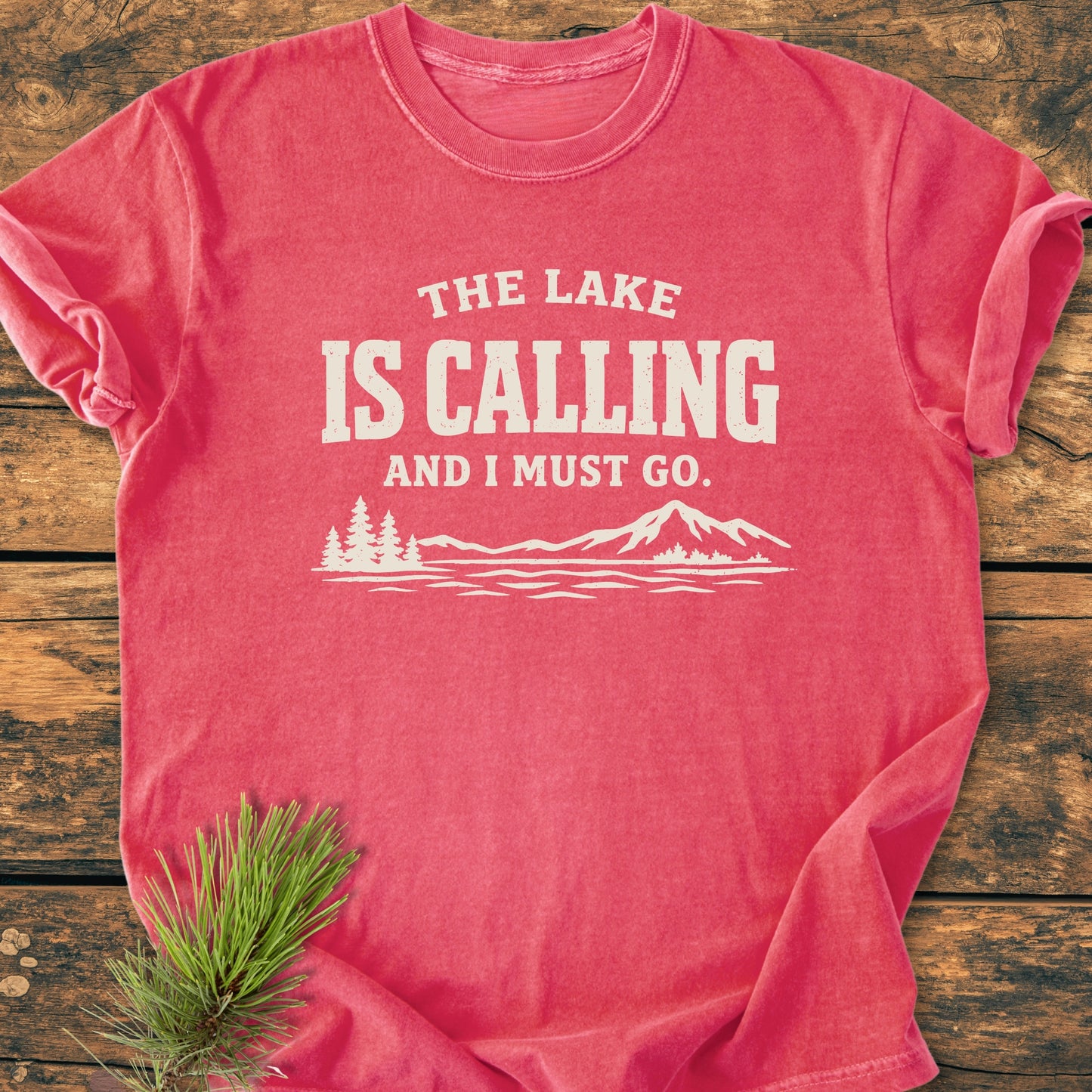The Lake Is Calling - Vintage Wash Tee