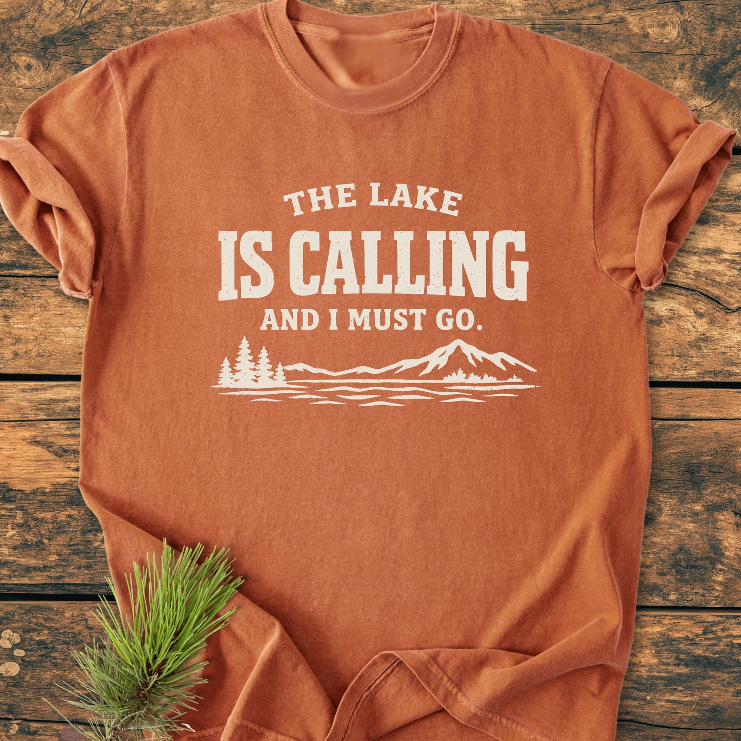 The Lake Is Calling - Vintage Wash Tee