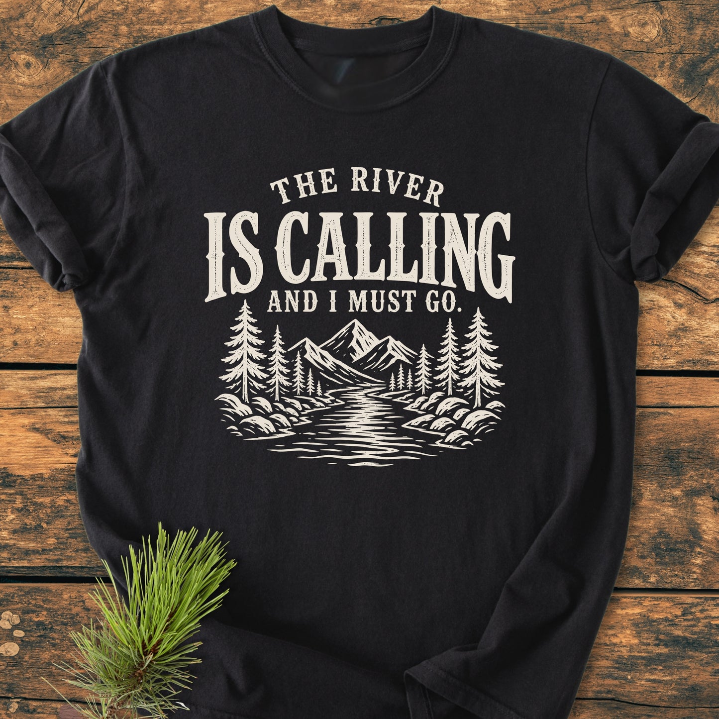 The River Is Calling - Vintage Wash Tee