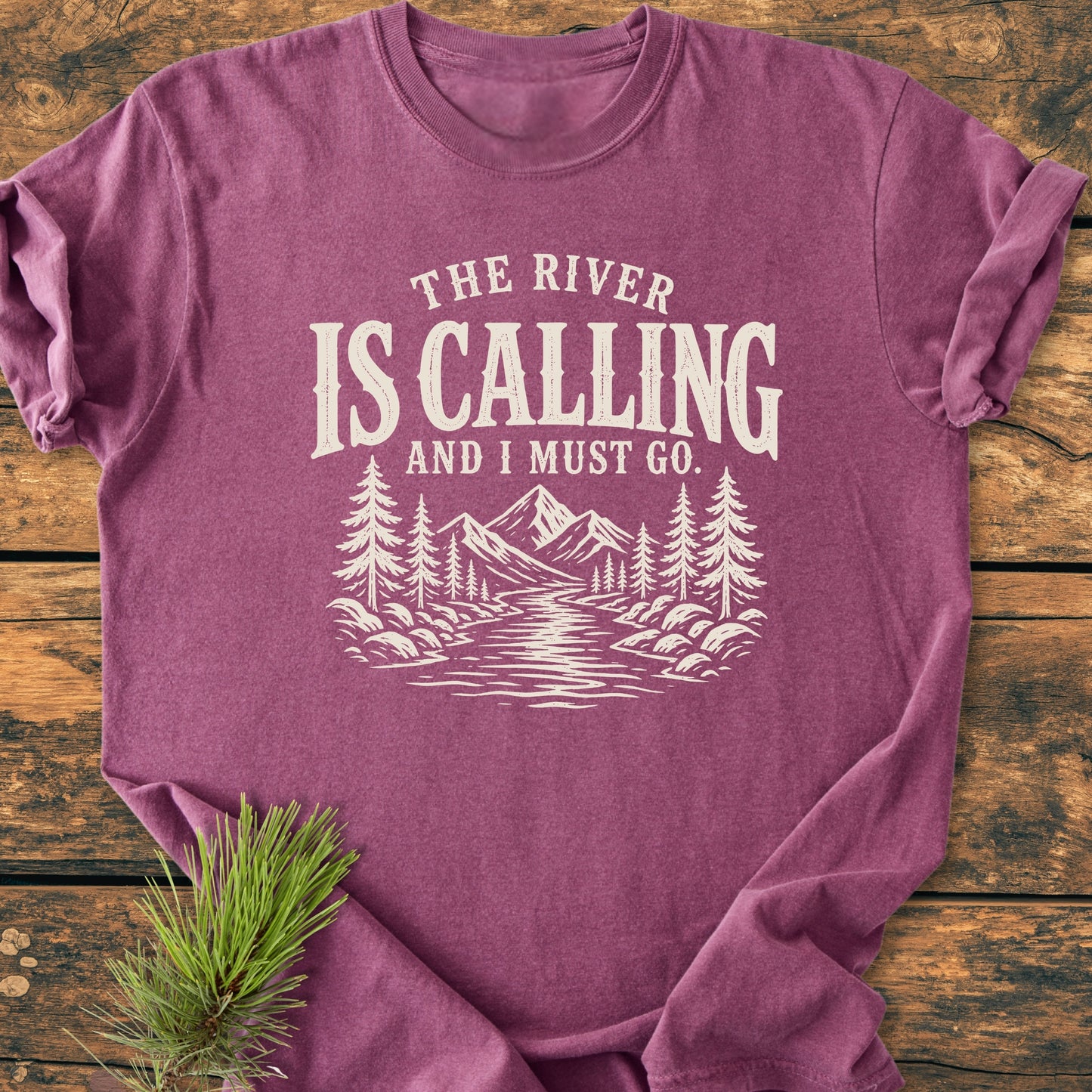 The River Is Calling - Vintage Wash Tee