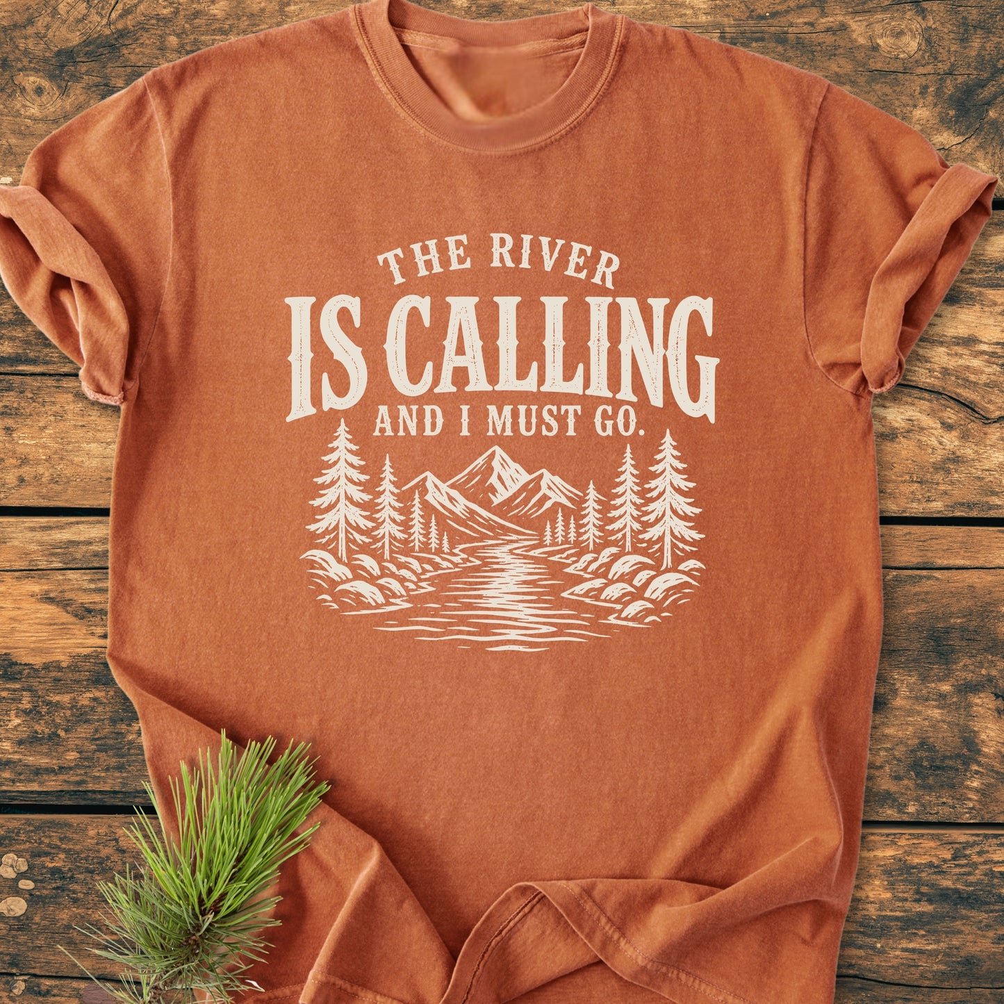 The River Is Calling - Vintage Wash Tee