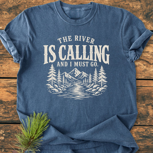 The River Is Calling - Vintage Wash Tee