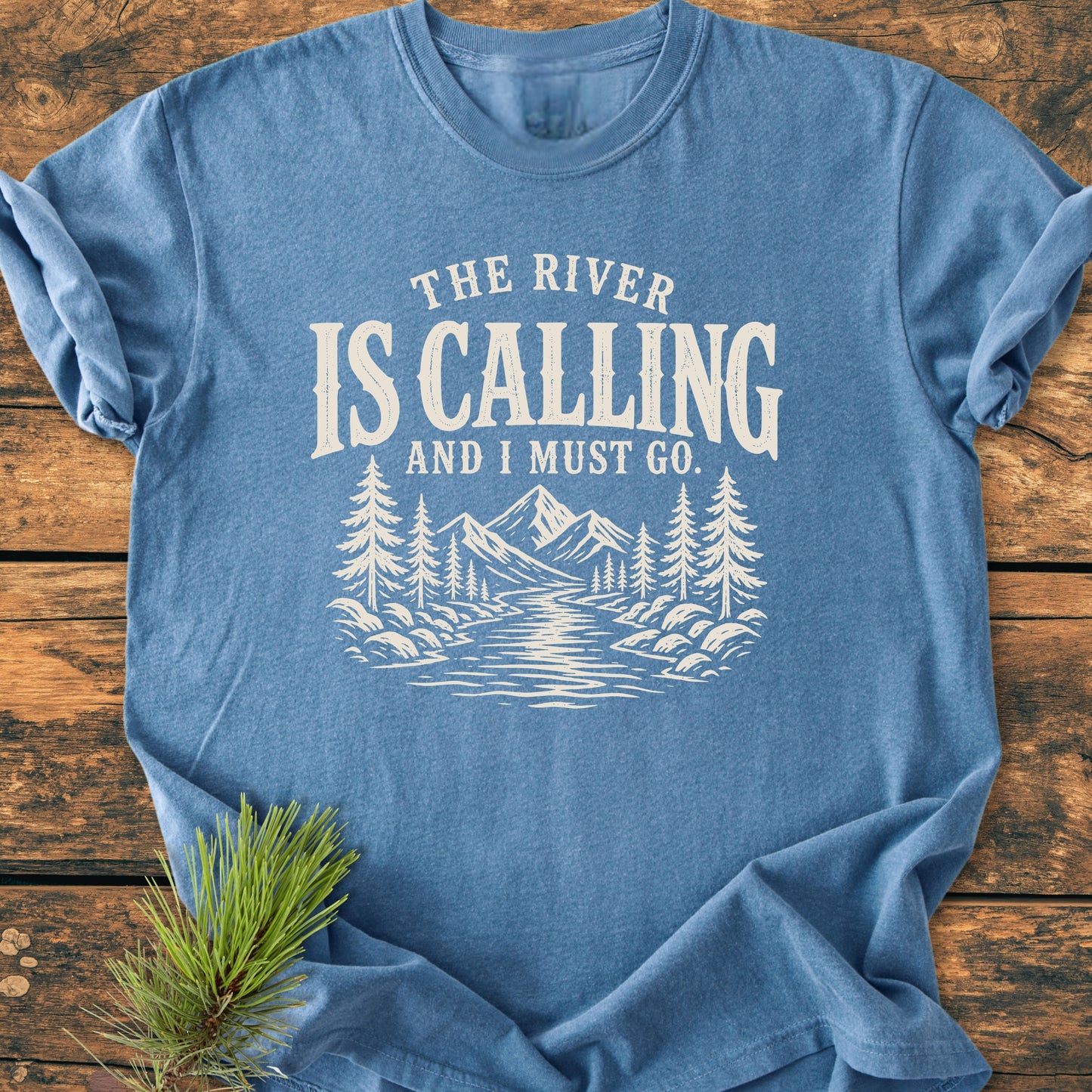 The River Is Calling - Vintage Wash Tee