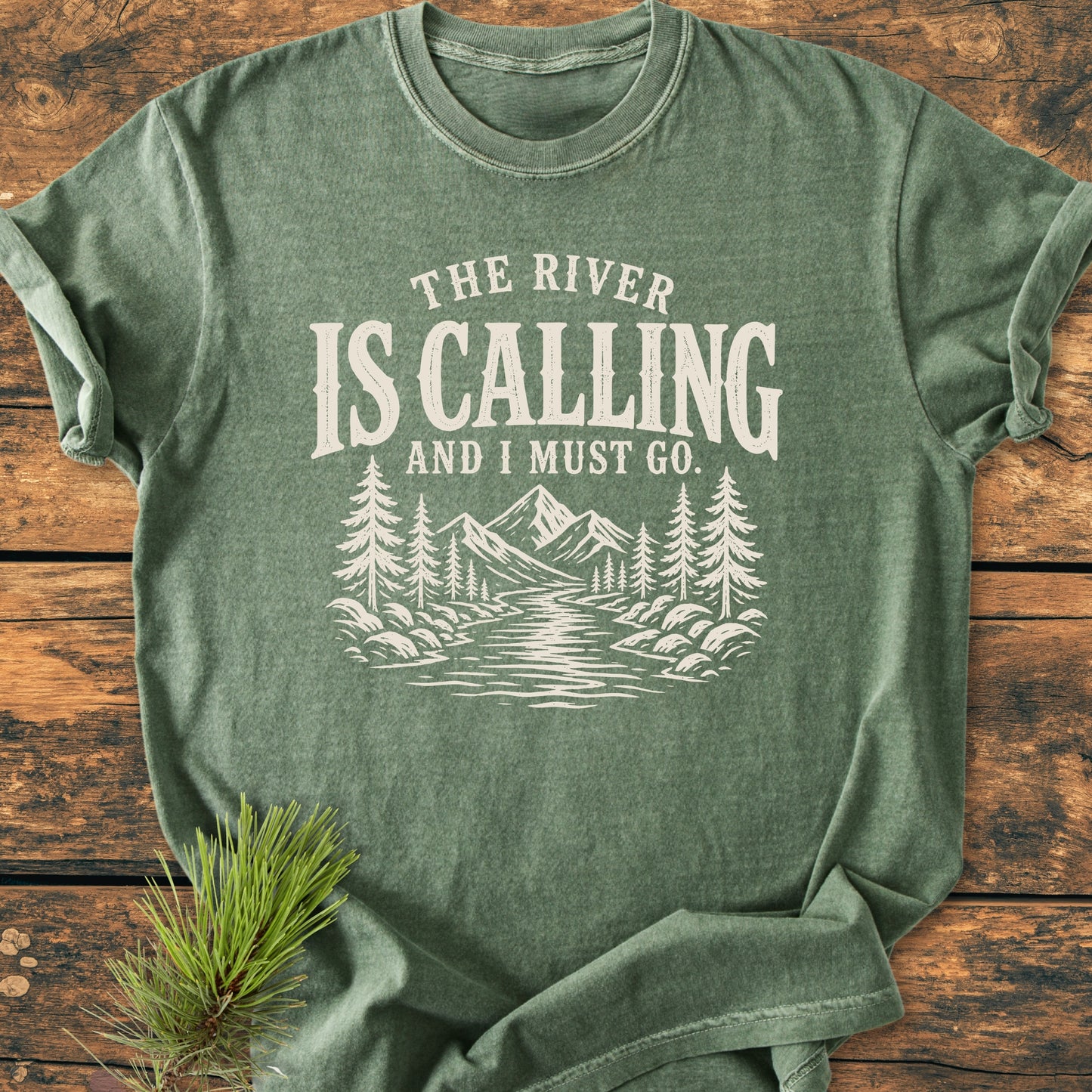 The River Is Calling - Vintage Wash Tee