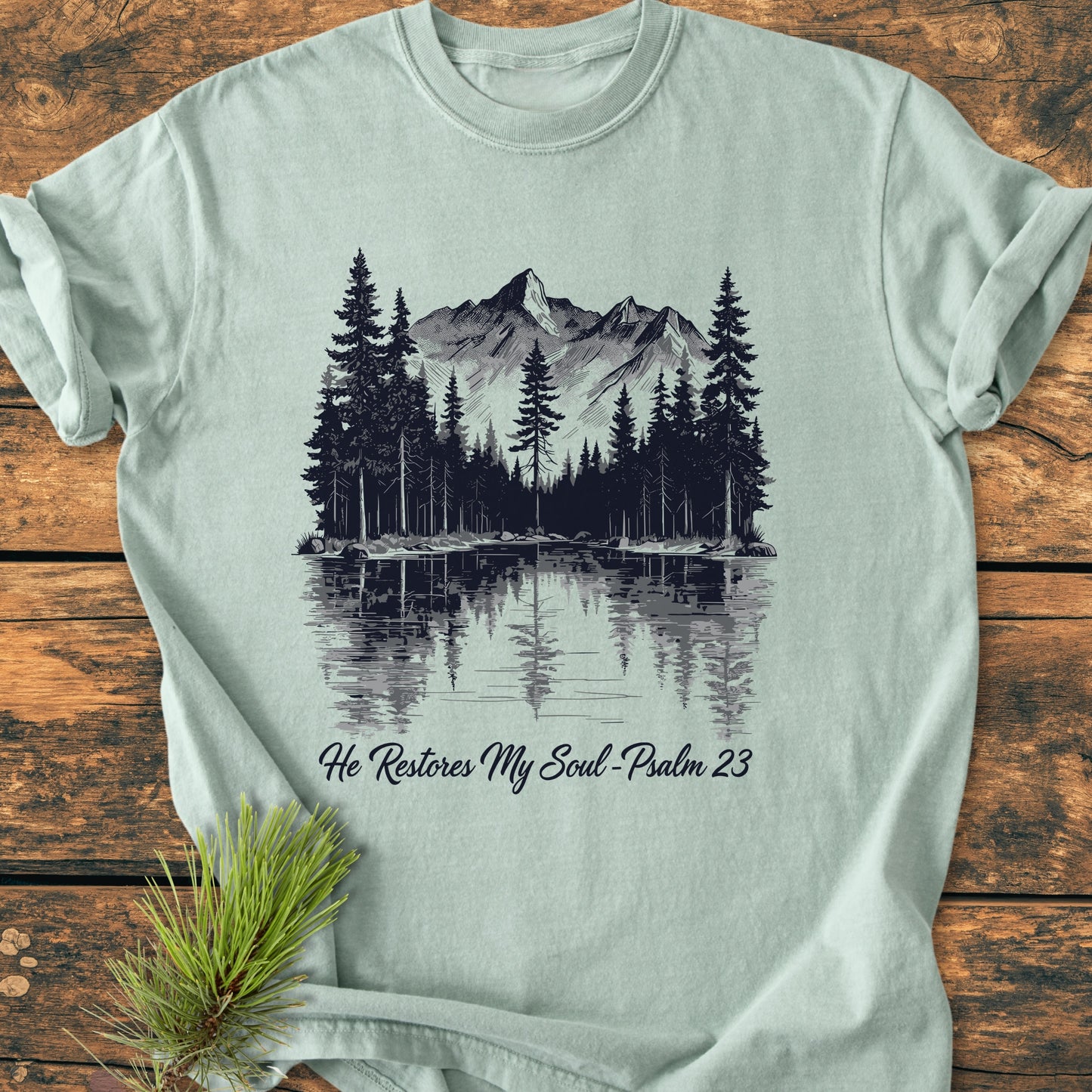 He Restores My Soul - Vintage Wash Tee