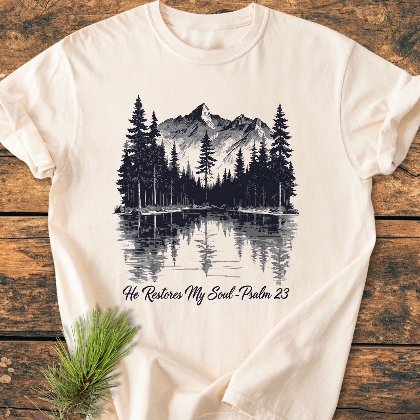 He Restores My Soul - Vintage Wash Tee