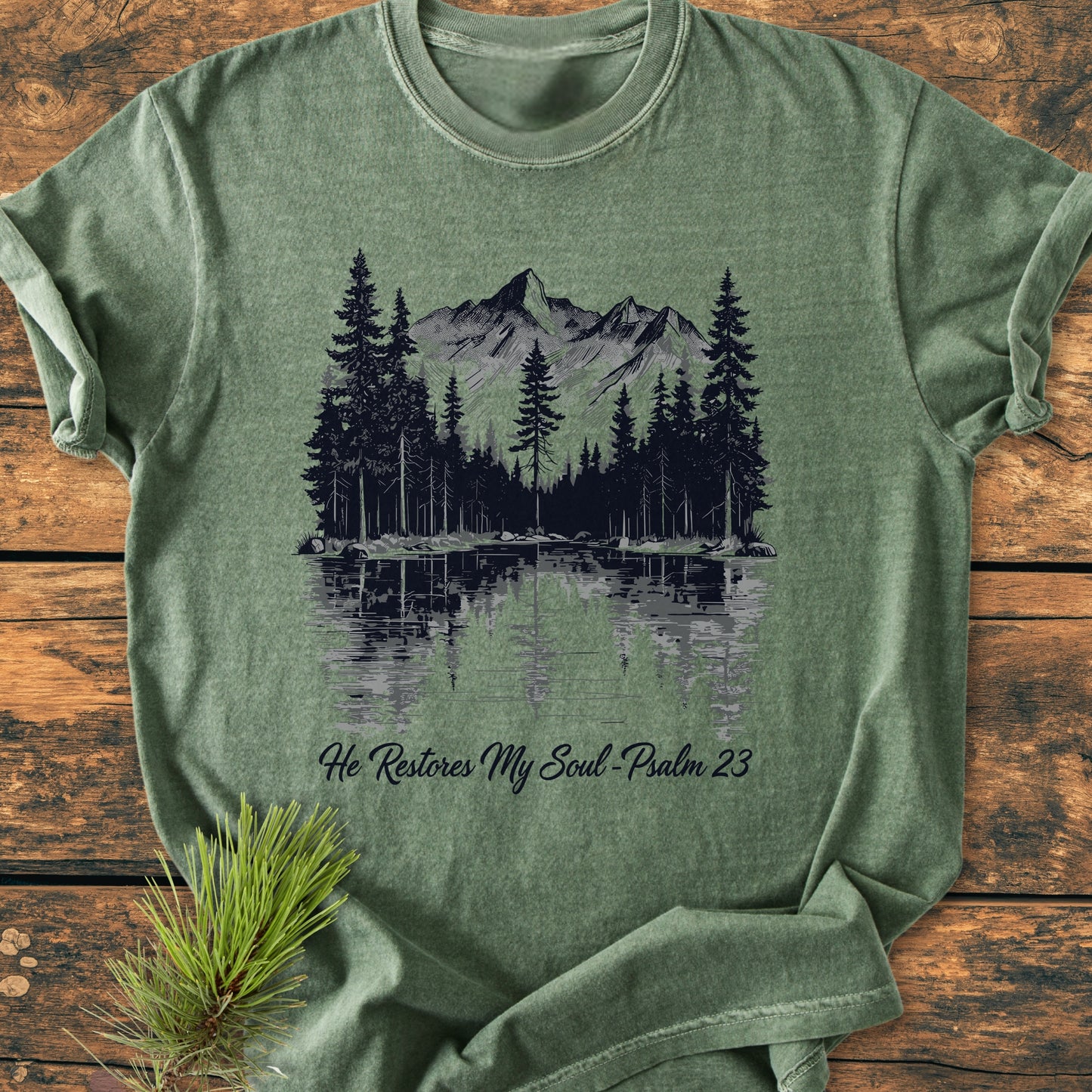 He Restores My Soul - Vintage Wash Tee