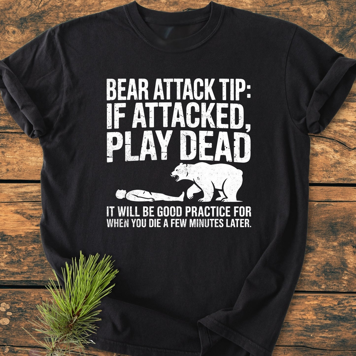 Bear Attack - Vintage Wash Tee