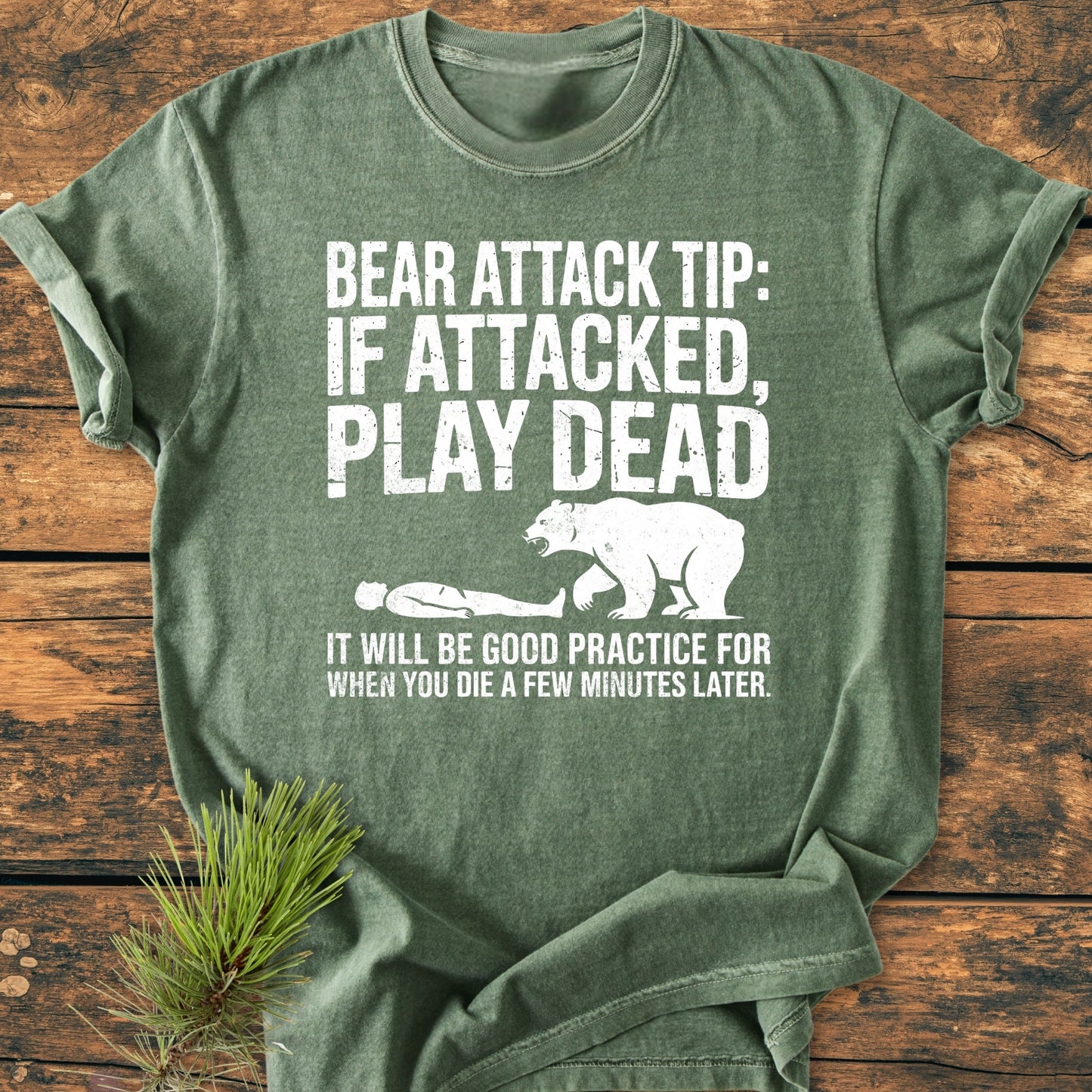 Bear Attack - Vintage Wash Tee