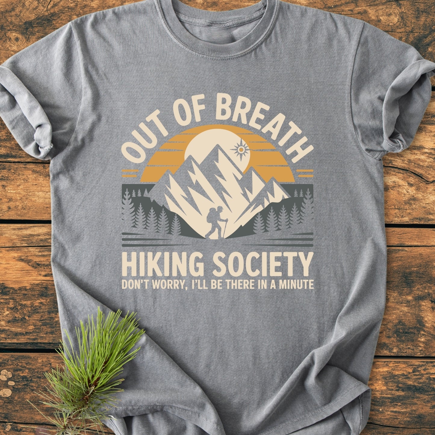Out Of Breath Hiking Society - Vintage Wash Tee