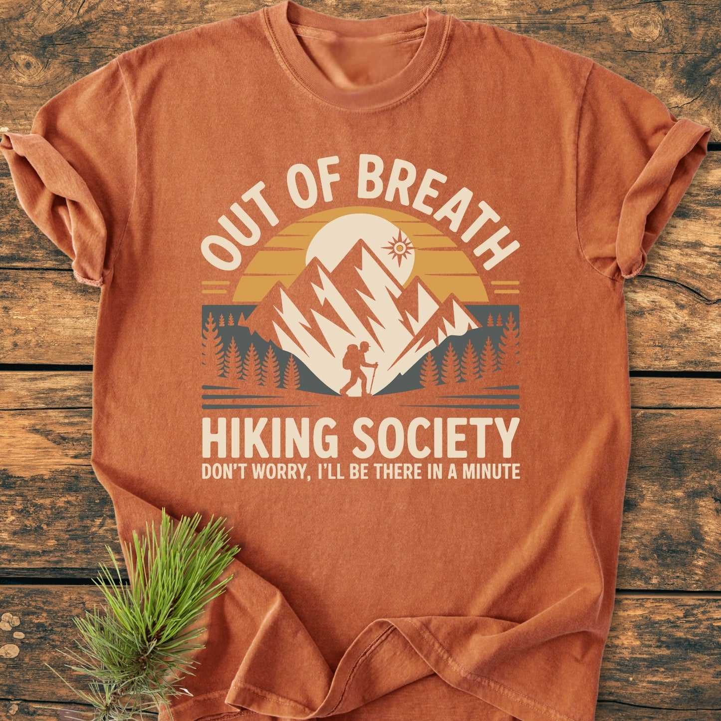 Out Of Breath Hiking Society - Vintage Wash Tee