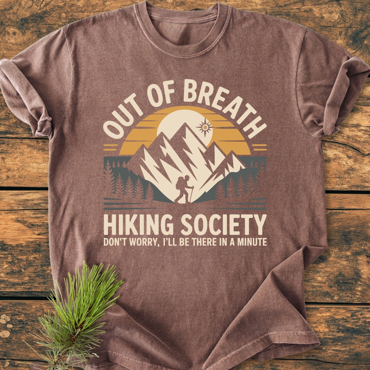 Out Of Breath Hiking Society - Vintage Wash Tee