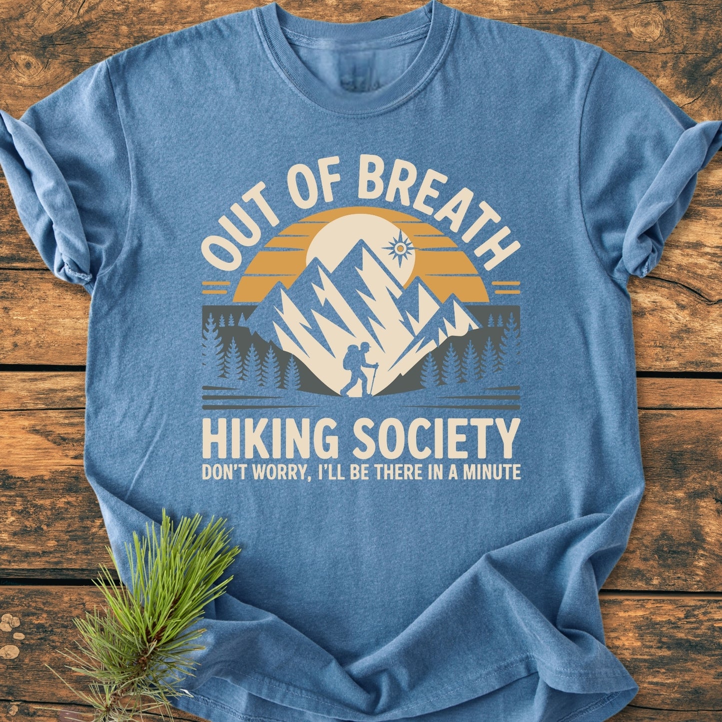 Out Of Breath Hiking Society - Vintage Wash Tee