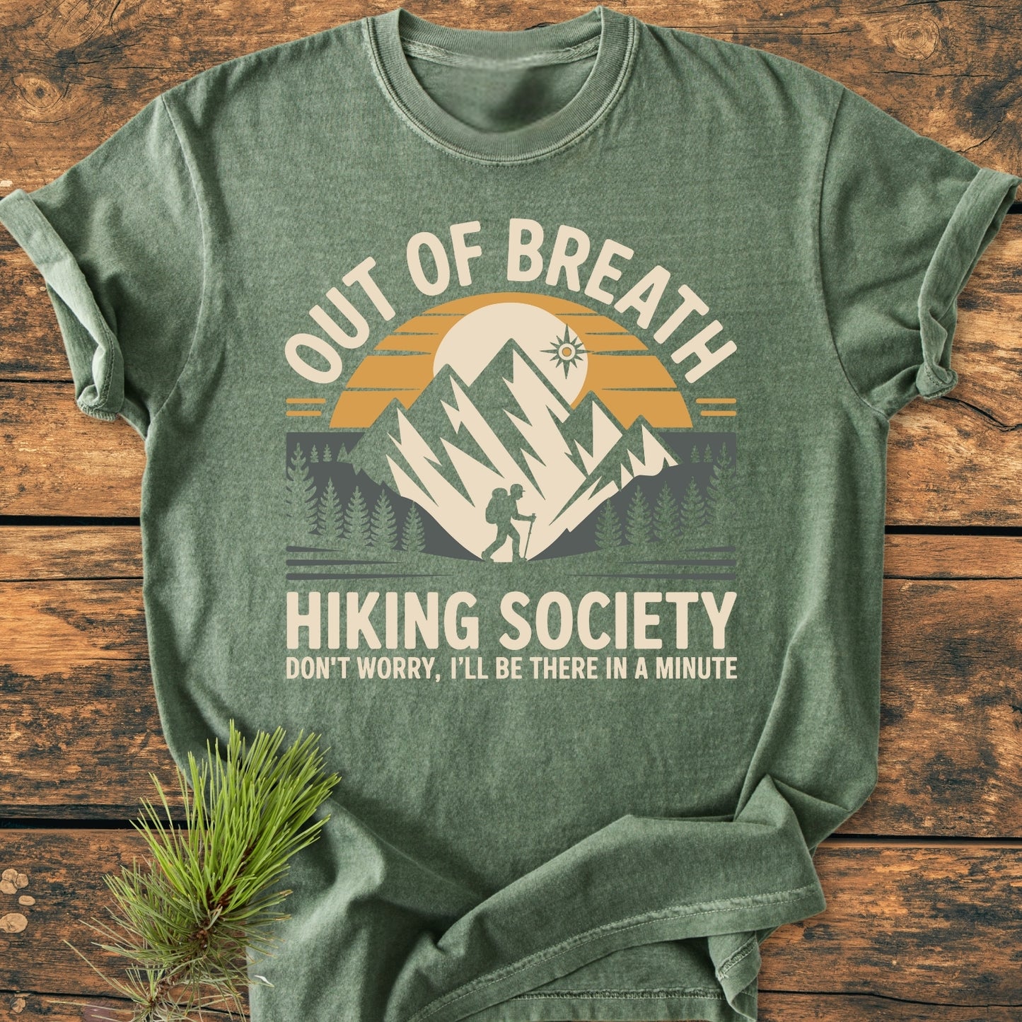 Out Of Breath Hiking Society - Vintage Wash Tee