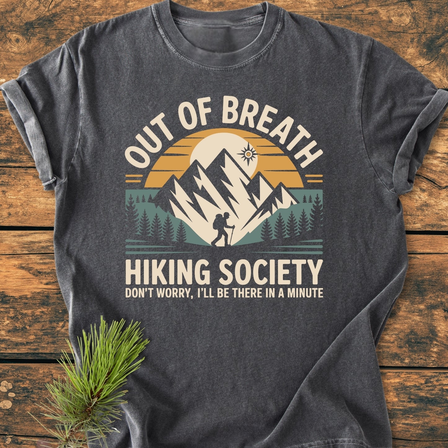 Out Of Breath Hiking Society - Vintage Wash Tee