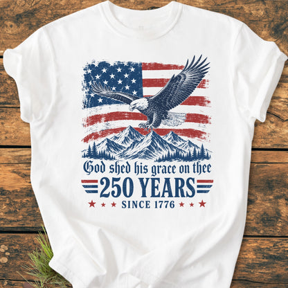 God Shed His Grace - 250 Years - Vintage Wash Tee