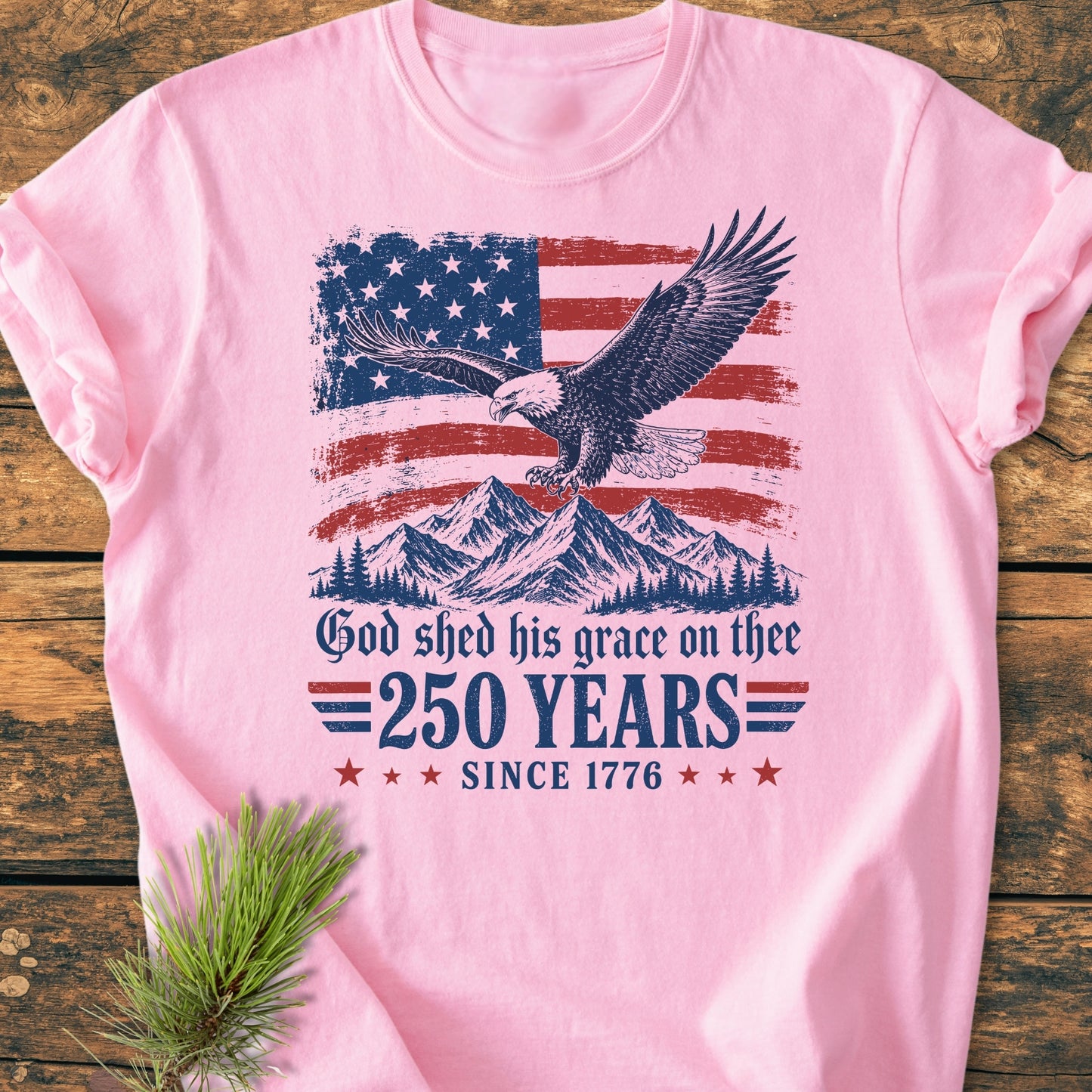 God Shed His Grace - 250 Years - Vintage Wash Tee