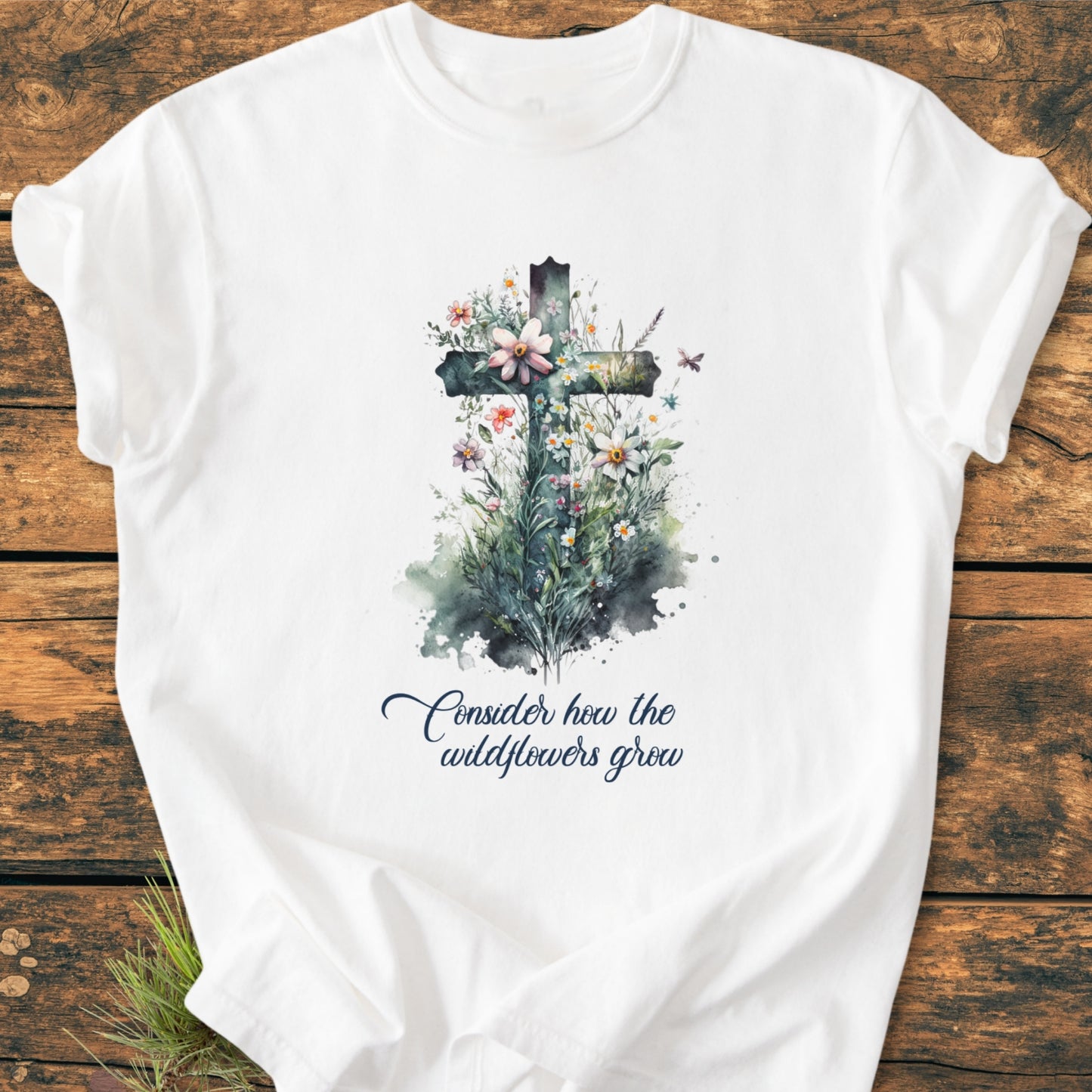 Consider How The Wildflowers Grow - Vintage Wash Tee
