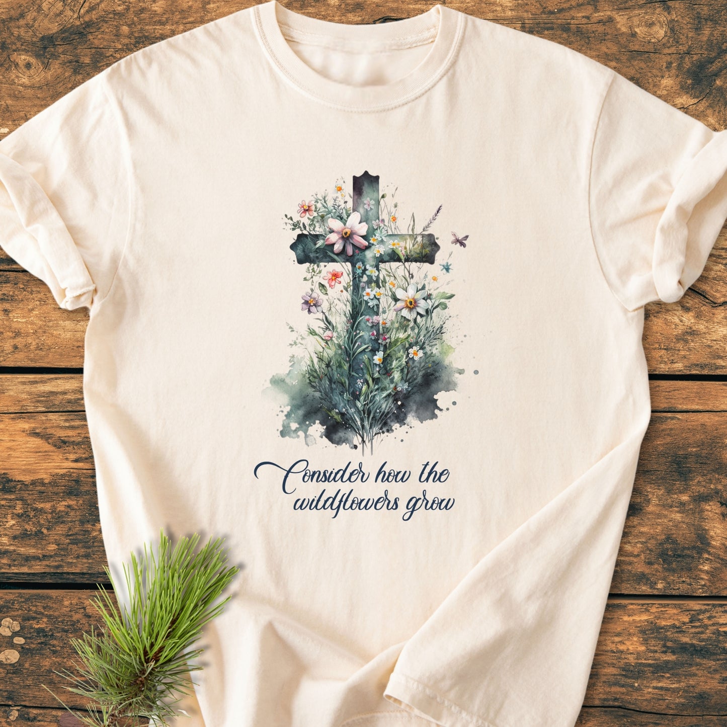 Consider How The Wildflowers Grow - Vintage Wash Tee