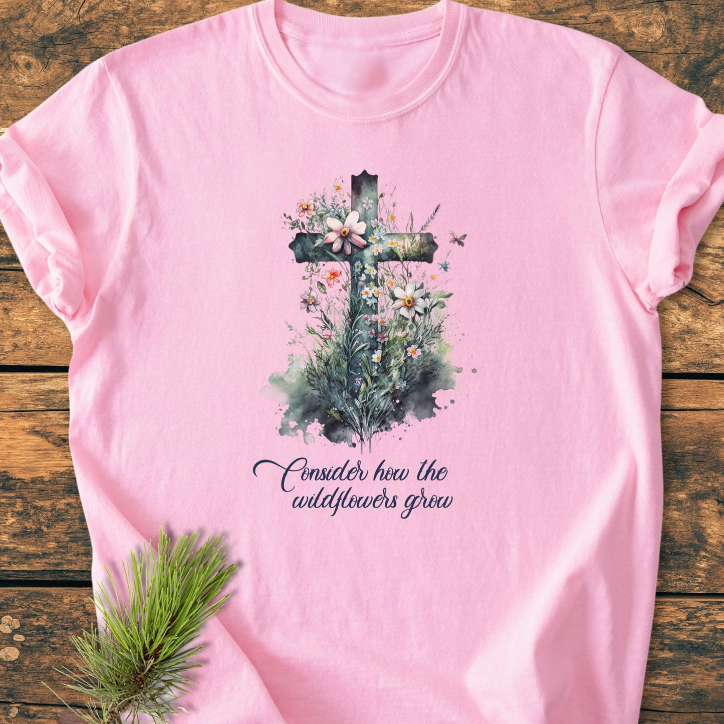 Consider How The Wildflowers Grow - Vintage Wash Tee